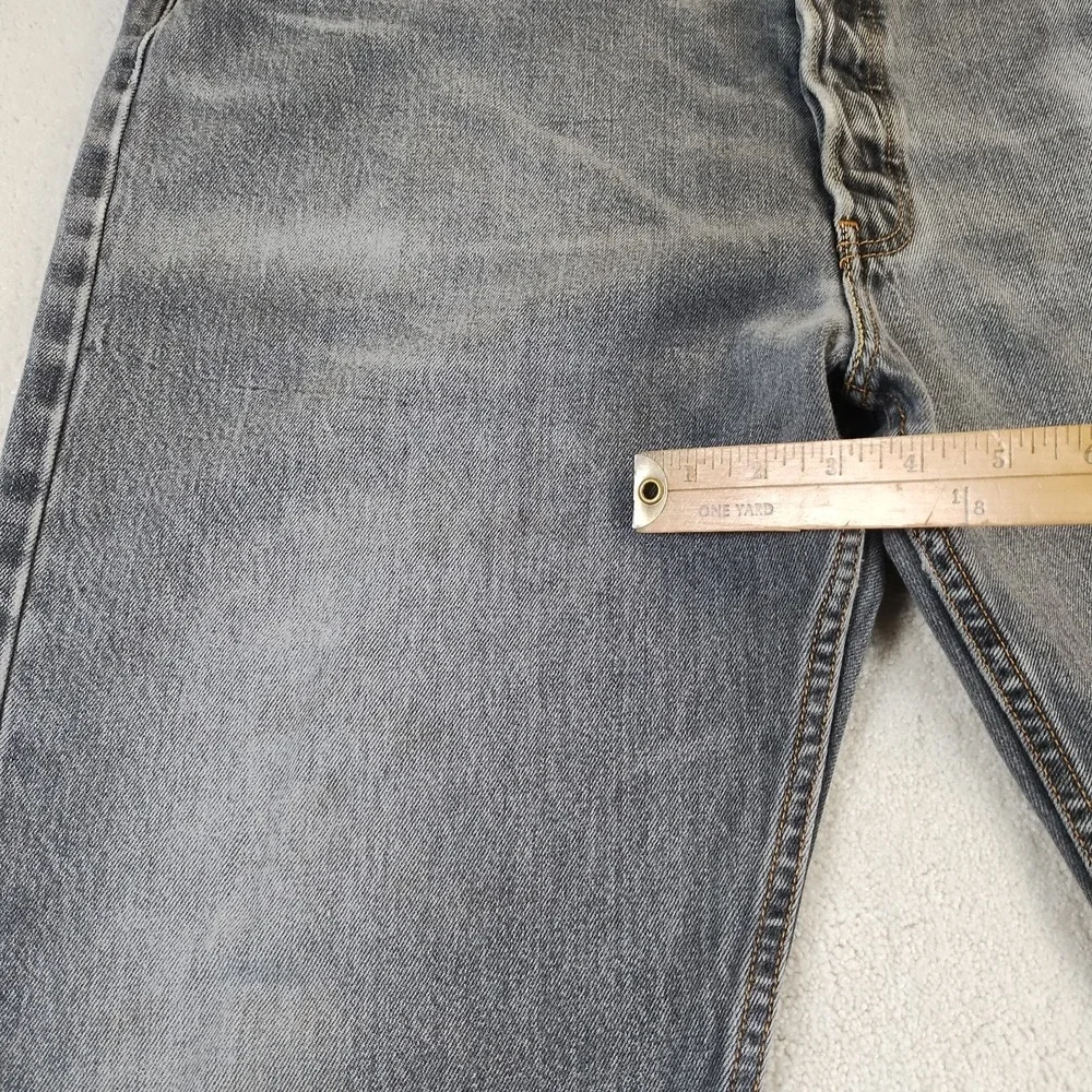 VTG Levi's 501 Jeans Men's 39x30 Black Button Fly Faded Distressed Grunge 90's